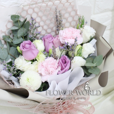Roses with Lavander