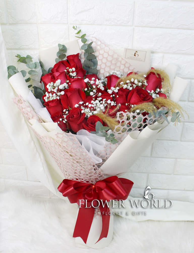 Roses Baby's Breath Love Subang Florist USJ Florist