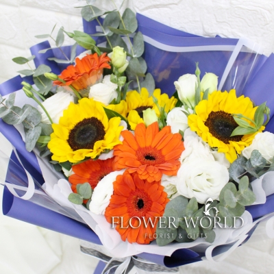 Sunflower & Daisy bouquet