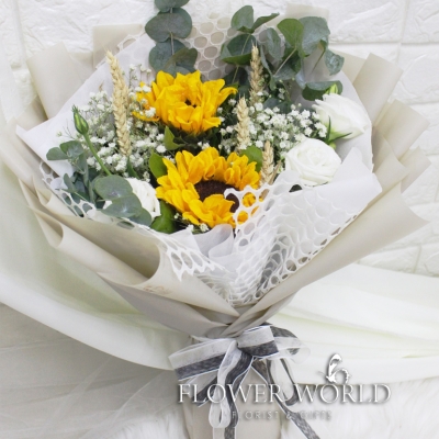 Sunflower & Eustoma Bouquet