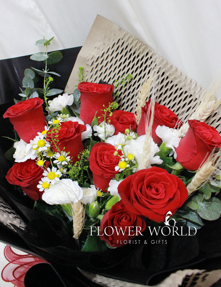 Valentine's Gift flowers with delivery online florist Subang