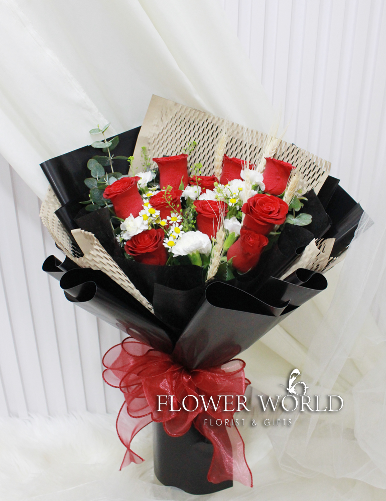 Valentine's Gift flowers with delivery online florist Subang