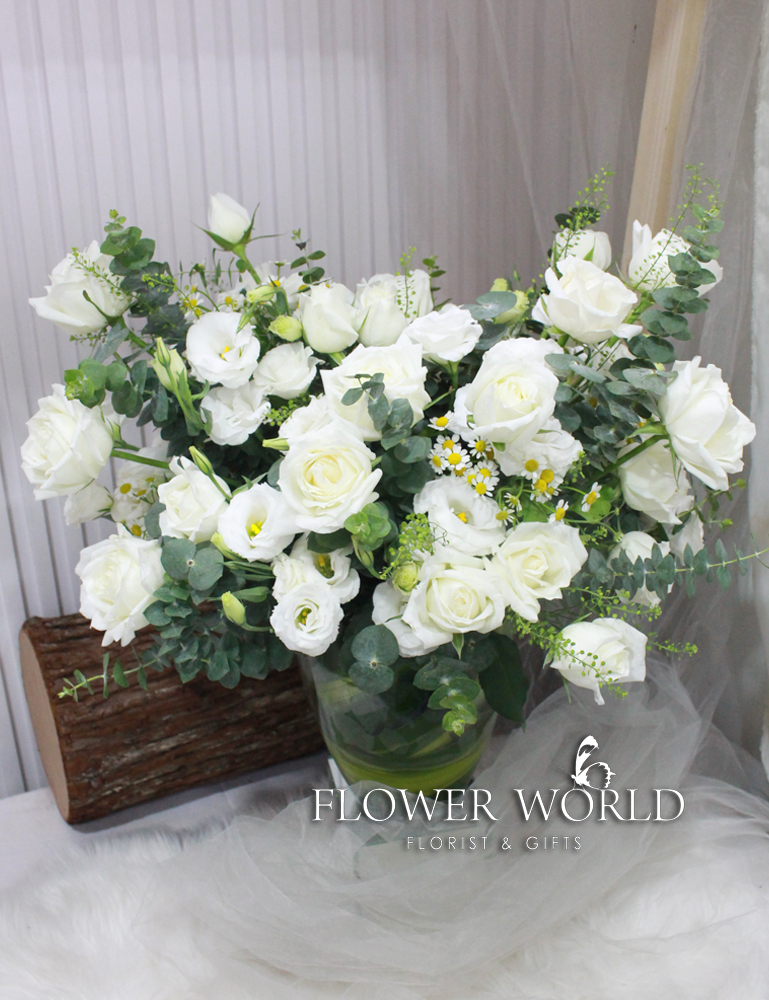 White Rose Flower Arrangement