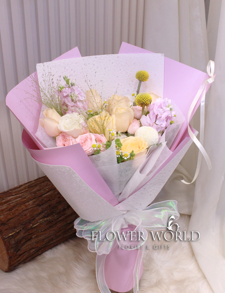 Rose with Rose Spray Bouquet