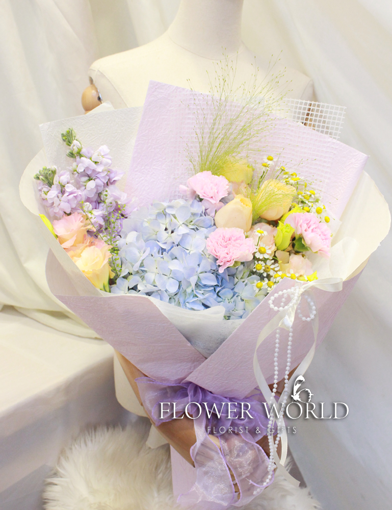 Pastel Love Hydrangea Bouquet
