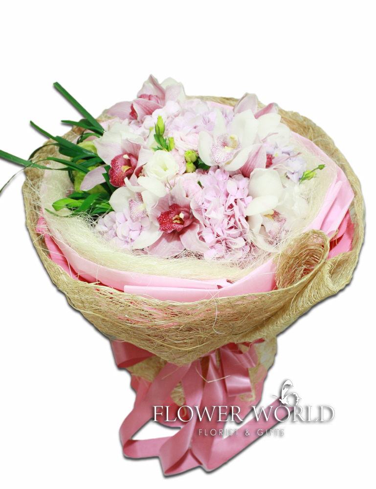 Hydrangea Pink Hydrangea Orchids Cymbidium Orchids Hydrangea