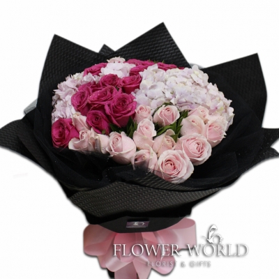 Hydrangea and Roses Bouquet