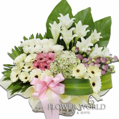 Assorted Flower Basket