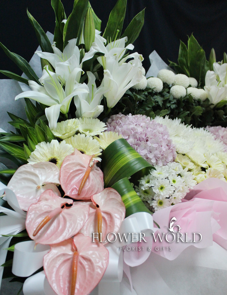 Condolences Wreath Sympathy Bereavement Funeral Flowers Crematorium Florist KL
