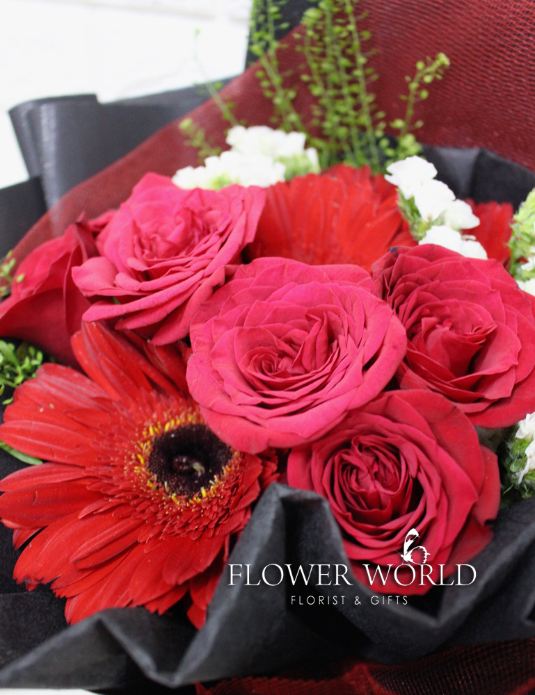 Red Roses Bouquet of Love Gifts with Delivery Flowers with Delivery Florist Subang