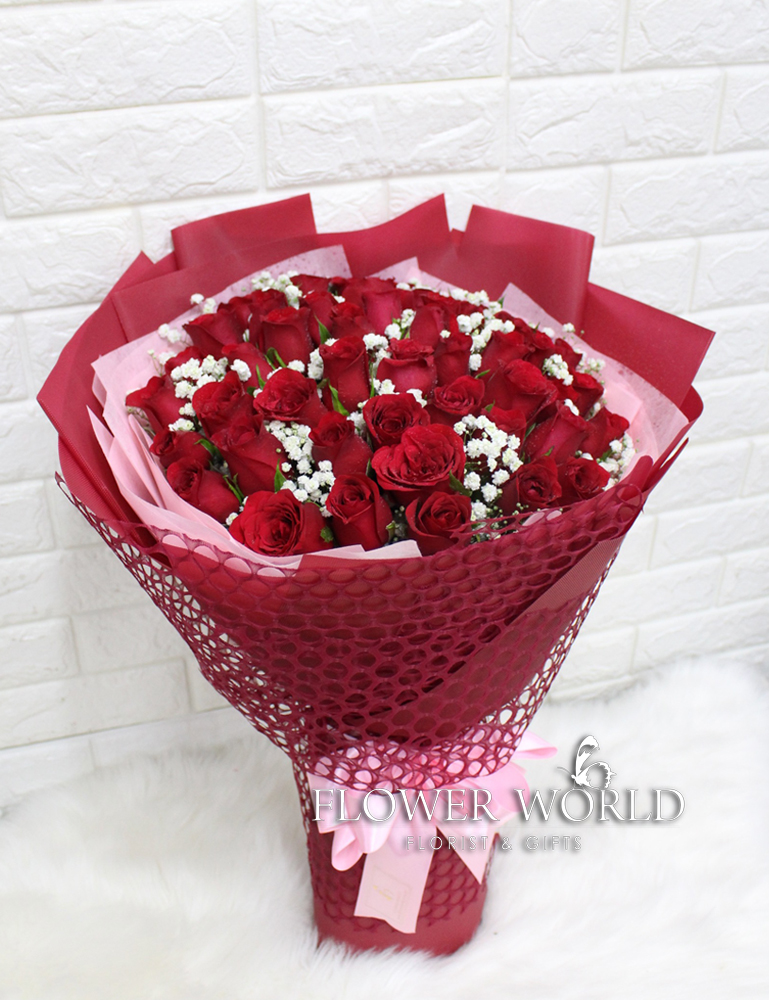 Red Roses Birthday Bouquet Anniversary Bouquet Online Florist