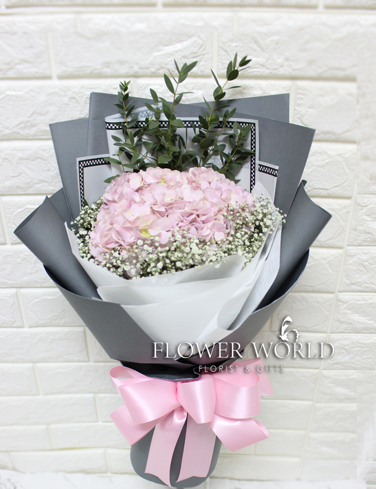 Hydrangea Baby's Breath Flowers With Delivery Florist Subang