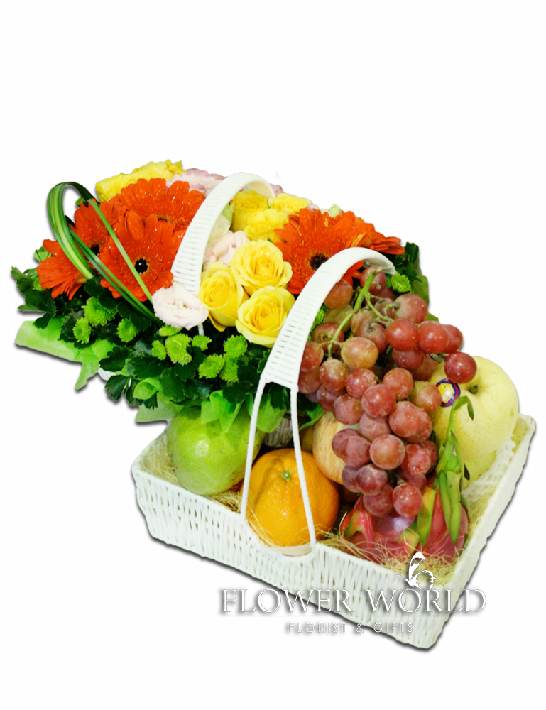 Fruit Basket Basket of Fruits Fruit and Flower Basket Delivery